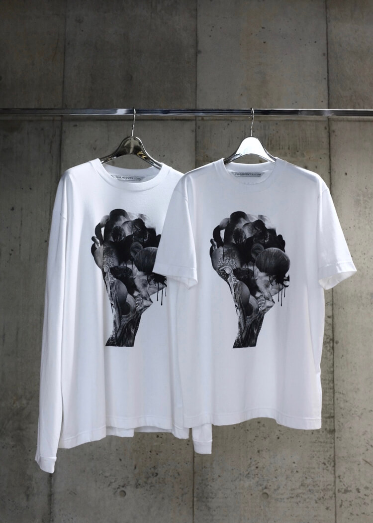 JOHN LAWRENCE SULLIVANの直営店限定Tシャツ。胸には“カニバリズム”を 