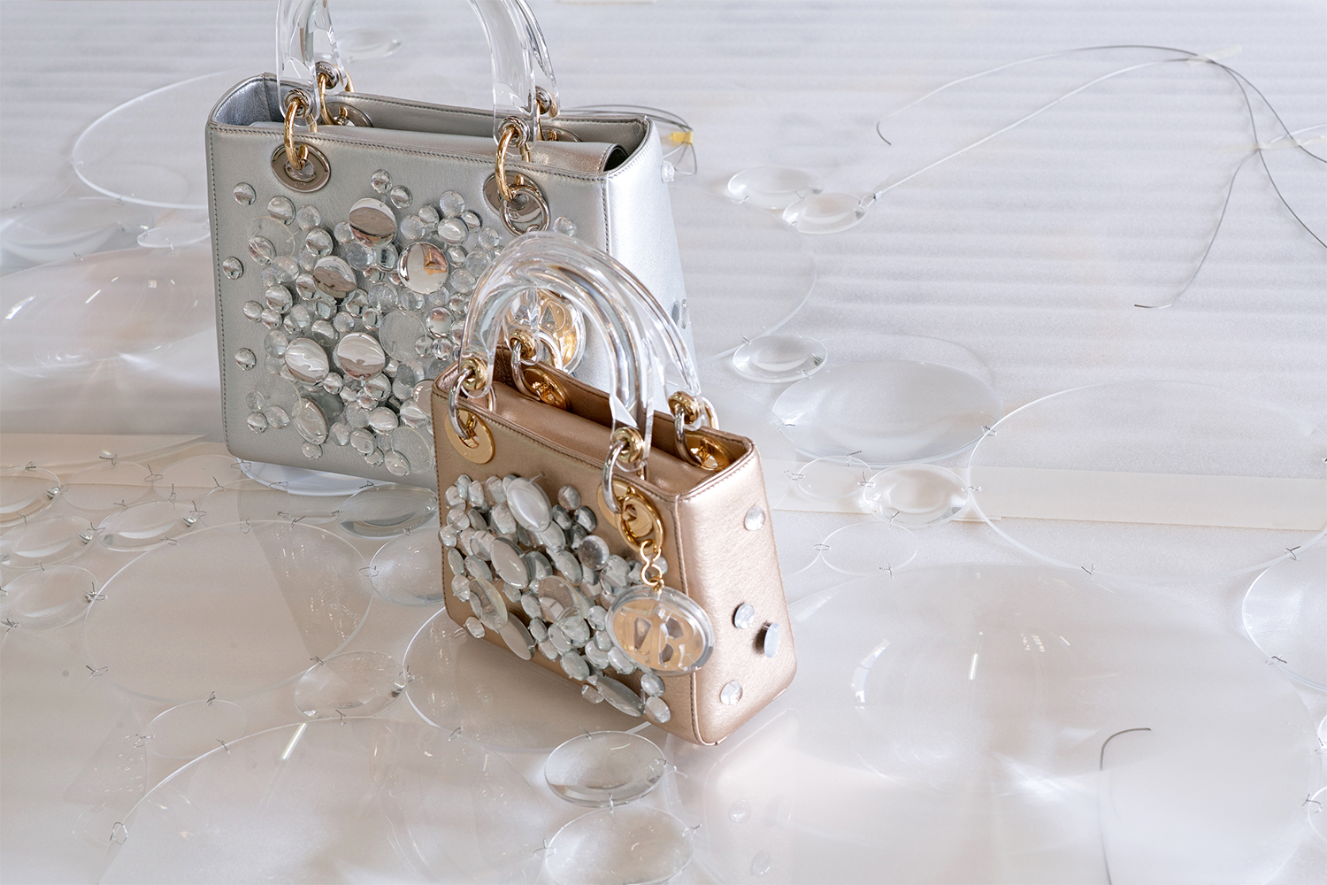 DIOR レディディオール 白 ハンドバッグ LADY DIOR MY ABCDIOR レディ 