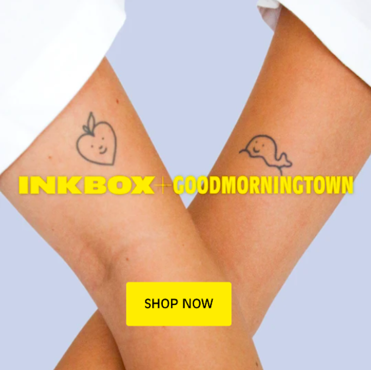 オーガニックタトゥーのInkboxがリニューアル。 “自由にタトゥーを