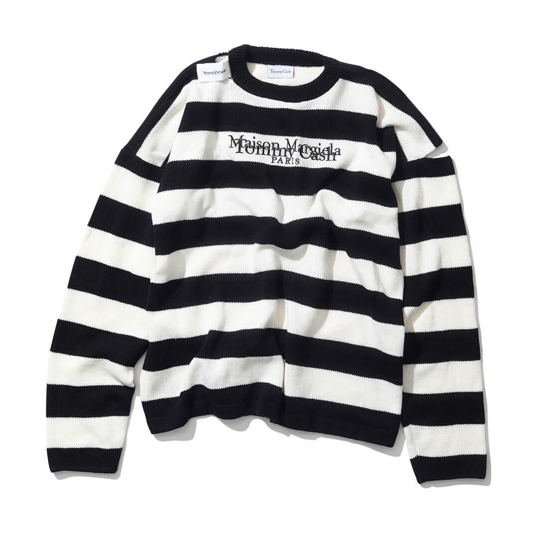 HOT高品質Maison Margiela Tommy Cash　ボーダー　セーター　新品 ニット/セーター