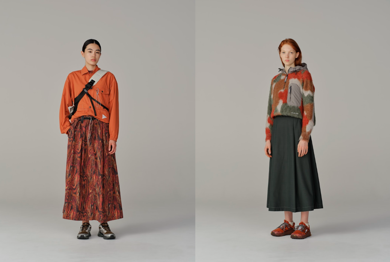 着こなしの幅が広がる、and wanderの秋色グラデーション。