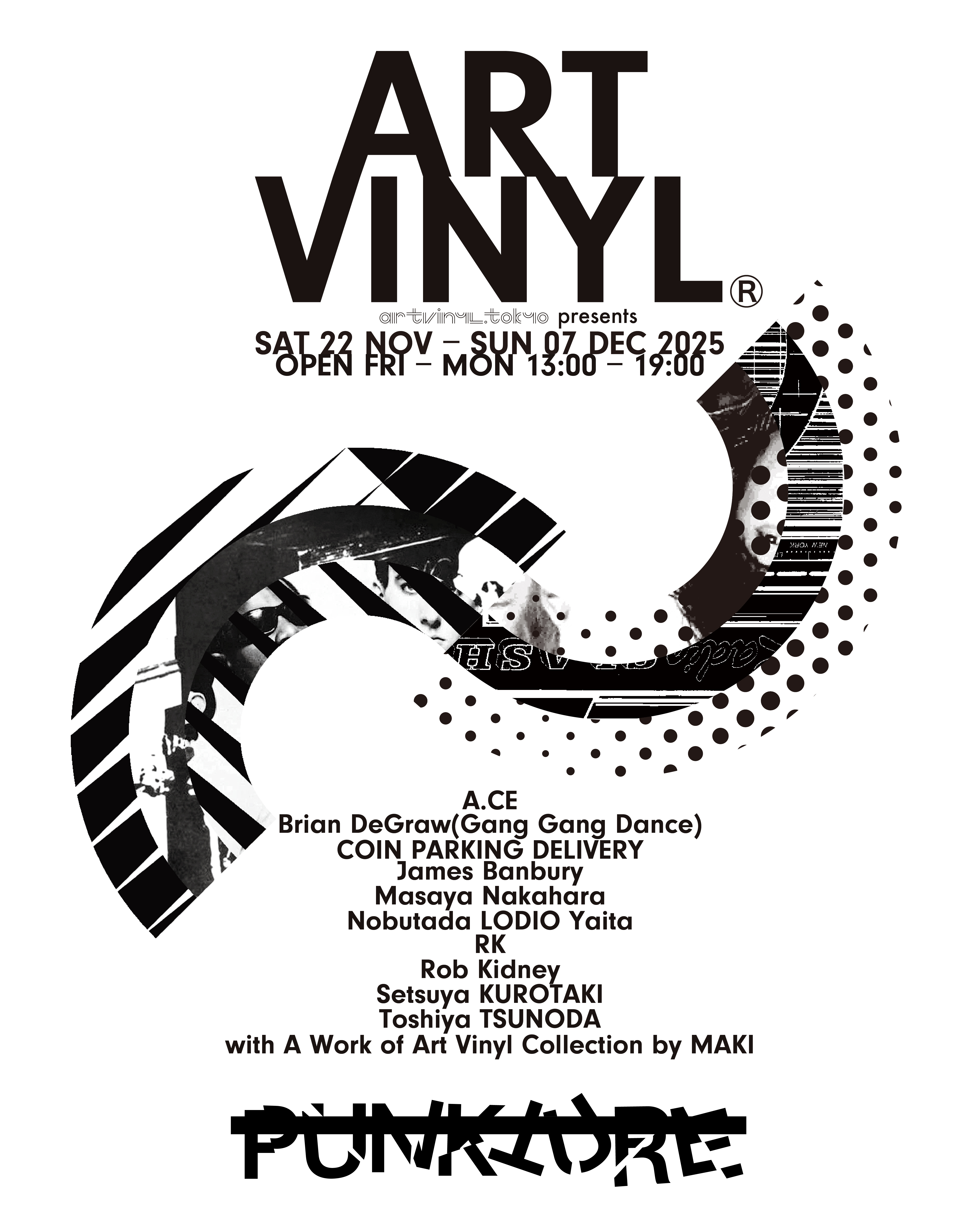 原宿・PUNKTUREにて10名のアーティストによる、レコードを使った作品が 