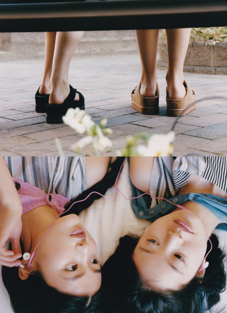 春待つガール、<br>新しい靴をはいて。