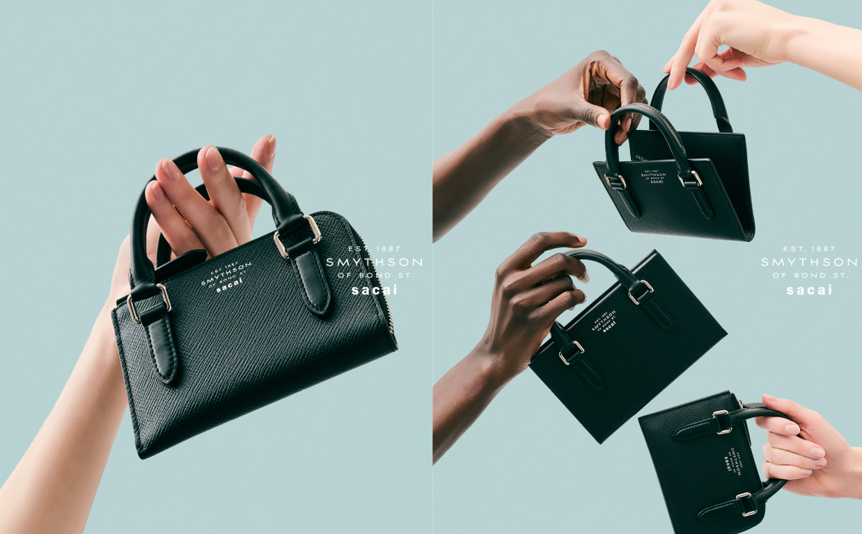 Smythson × sacai。名門のノートに遊び心のあるハンドルを。