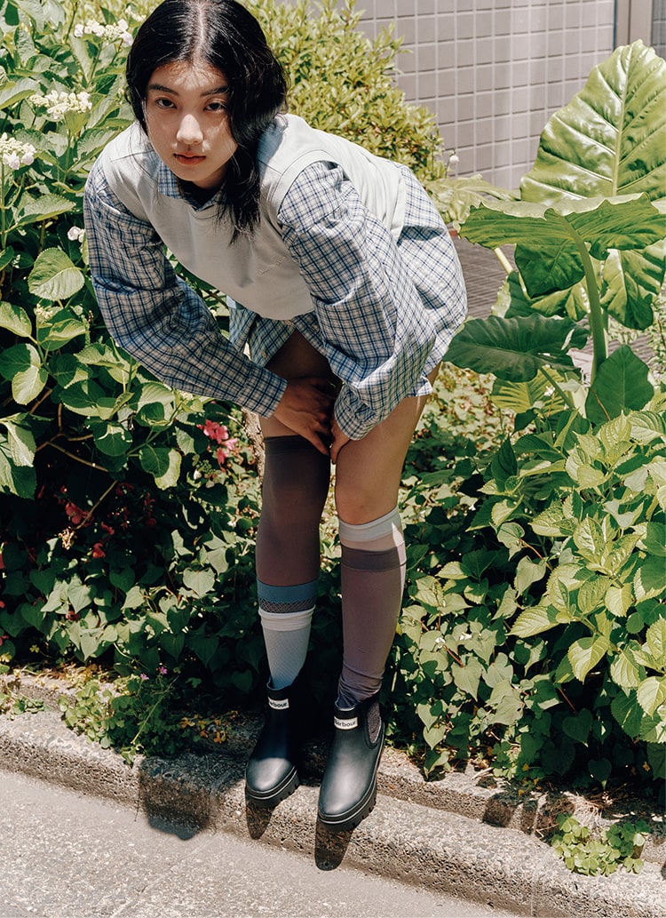 雨の日が待ち遠しくなる、 Barbourのレインブーツ。